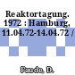 Reaktortagung. 1972 : Hamburg, 11.04.72-14.04.72 /