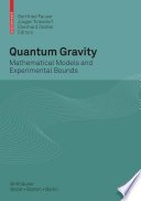 Quantum Gravity [E-Book] : Mathematical Models and Experimental Bounds /