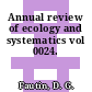 Annual review of ecology and systematics vol 0024.
