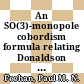 An SO(3)-monopole cobordism formula relating Donaldson and Seiberg-Witten invariants [E-Book] /