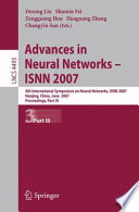 Advances in Neural Networks – ISNN 2007 [E-Book] : 4th International Symposium on Neural Networks, ISNN 2007, Nanjing, China, June 3-7, 2007, Proceedings, Part III /