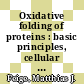 Oxidative folding of proteins : basic principles, cellular regulation and engineering [E-Book] /