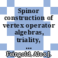 Spinor construction of vertex operator algebras, triality, and E₈(1) [E-Book] /