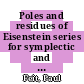 Poles and residues of Eisenstein series for symplectic and unitary groups [E-Book] /