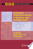 Automatic Digital Document Processing and Management [E-Book] : Problems, Algorithms and Techniques /
