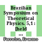 Brazilian Symposium on Theoretical Physics. 5,1 : [held in Rio de Janeiro from the 7th to the 25th January 1974] /