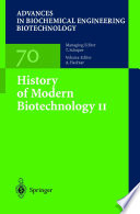 History of Modern Biotechnology II [E-Book] /