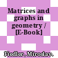 Matrices and graphs in geometry / [E-Book]