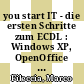 you start IT - die ersten Schritte zum ECDL : Windows XP, OpenOffice 3, IE 8 Klasse 5/6 Lehrerband [E-Book] /