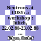 Neutrons at COSY: a workshop : Jülich, 22.02.88-23.02.88 [E-Book] /