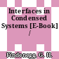 Interfaces in Condensed Systems [E-Book] /