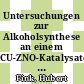 Untersuchungen zur Alkoholsynthese an einem CU-ZNO-Katalysator im Differentialkreislaufreaktor [E-Book] /