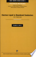 Electron liquids in disordered conductors /