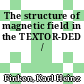 The structure of magnetic field in the TEXTOR-DED /