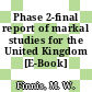 Phase 2-final report of markal studies for the United Kingdom [E-Book] /