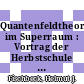 Quantenfeldtheorie im Superraum : Vortrag der Herbstschule : Moderne Probleme der Festkörpertheorie : Wünsdorf, 13.10.1986-17.10.1986.