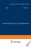 Nuclear Reactions I / Kernreaktionen I [E-Book] /