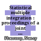 Statistical multiple integration : proceedings of a joint summer research conference held at Humboldt University, June 17-23, 1989 [E-Book] /
