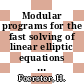 Modular programs for the fast solving of linear elliptic equations by reduction methods: TR2D01, TR2D02 to solve the Dirichlet problem for Helmholtz' equation: user's manual concerning the club modulef.