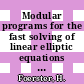 Modular programs for the fast solving of linear elliptic equations by reduction methods: TR2D11 to solve the modified biharmonic boundary value problem: users manual concerning the club modulef.