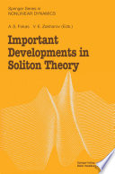 Important Developments in Soliton Theory [E-Book] /