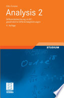 Analysis 2 [E-Book] : Differentialrechnung im IRn, gewöhnliche Differentialgleichungen /