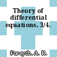 Theory of differential equations. 3/4.