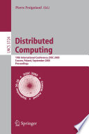 Distributed Computing (vol. # 3724) [E-Book] / 19th International Conference, DISC 2005, Cracow, Poland, September 26-29, 2005, Proceedings