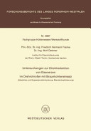 Untersuchungen zur Direktreduktion von Eisenerzen im Drehrohrofen mit Braunkohleneinsatz: Abwärme und Kuppelproduktnutzung, Standardoptimierung.