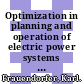 Optimization in planning and operation of electric power systems : lecture notes of the SVOR / ASRO tutorial, Thun, Switzerland, October 14 16, 1992 /