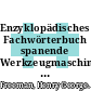 Enzyklopädisches Fachwörterbuch spanende Werkzeugmaschinen : Dt.-engl.