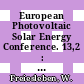 European Photovoltaic Solar Energy Conference. 13,2 : proceedings of the international conference held in Nice, France 23-27 October, 1995 /