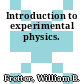 Introduction to experimental physics.