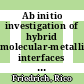 Ab initio investigation of hybrid molecular-metallic interfaces as a tool to design surface magnetic properties for molecular spintronics [E-Book] /