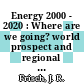 Energy 2000 - 2020 : Where are we going? world prospect and regional stresses : summary of a report : World energy conference. 0012 : New-Delhi, 18.09.1983-23.09.1983.
