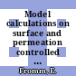 Model calculations on surface and permeation controlled H2 absorption of oxide coated metals.