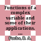 Functions of a complex variable and some of their applications. 1 /