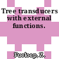 Tree transducers with external functions.