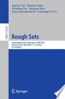 Rough Sets [E-Book] : International Joint Conference, IJCRS 2022, Suzhou, China, November 11-14, 2022, Proceedings /
