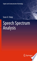 Speech Spectrum Analysis [E-Book] /