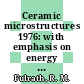 Ceramic microstructures 1976: with emphasis on energy related applications : International materials symposium 0006: ceramic microstructures: proceedings : Berkeley, CA, 24.08.76-27.08.76.