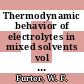 Thermodynamic behavior of electrolytes in mixed solvents vol 0002 : American Chemical Society: meeting 0175 : Anaheim, CA, 13.03.78-16.03.78 /