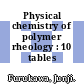 Physical chemistry of polymer rheology : 10 tables /
