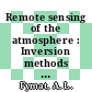 Remote sensing of the atmosphere : Inversion methods and applications : conference : Seattle, WA, 08.77-09.77.