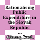 Rationalising Public Expenditure in the Slovak Republic [E-Book] /