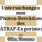 Untersuchungen zum Photon-Detektionssystem des ATRAP-Experimentes [E-Book] /