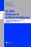 KI 2003: Advances in Artificial Intelligence [E-Book] : 26th Annual German Conference on AI, KI 2003, Hamburg, Germany, September 15-18, 2003, Proceedings /
