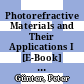 Photorefractive Materials and Their Applications I [E-Book] : Fundamental Phenomena /