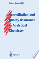 Accreditation and Quality Assurance in Analytical Chemistry [E-Book] /