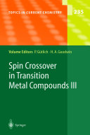 Spin Crossover in Transition Metal Compounds III [E-Book] /